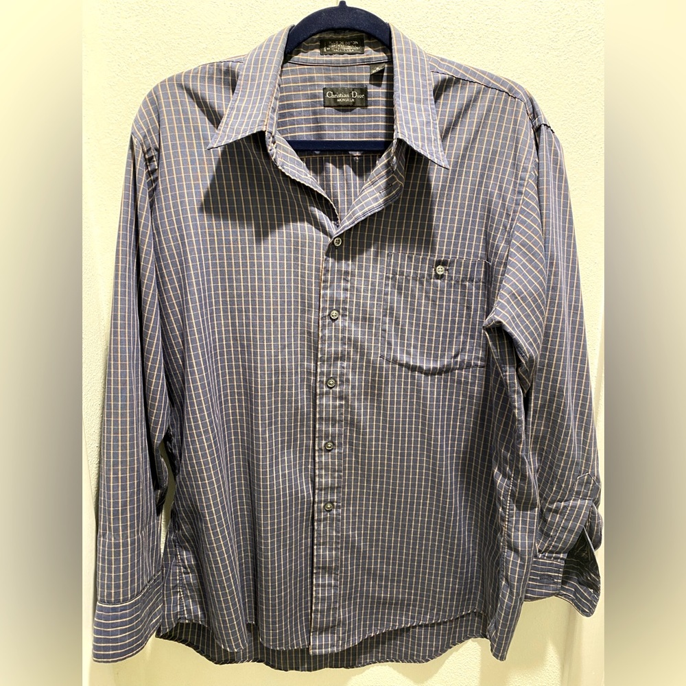 Christian Dior Monsieur Vintage Men’s Button Down Dress Shirt